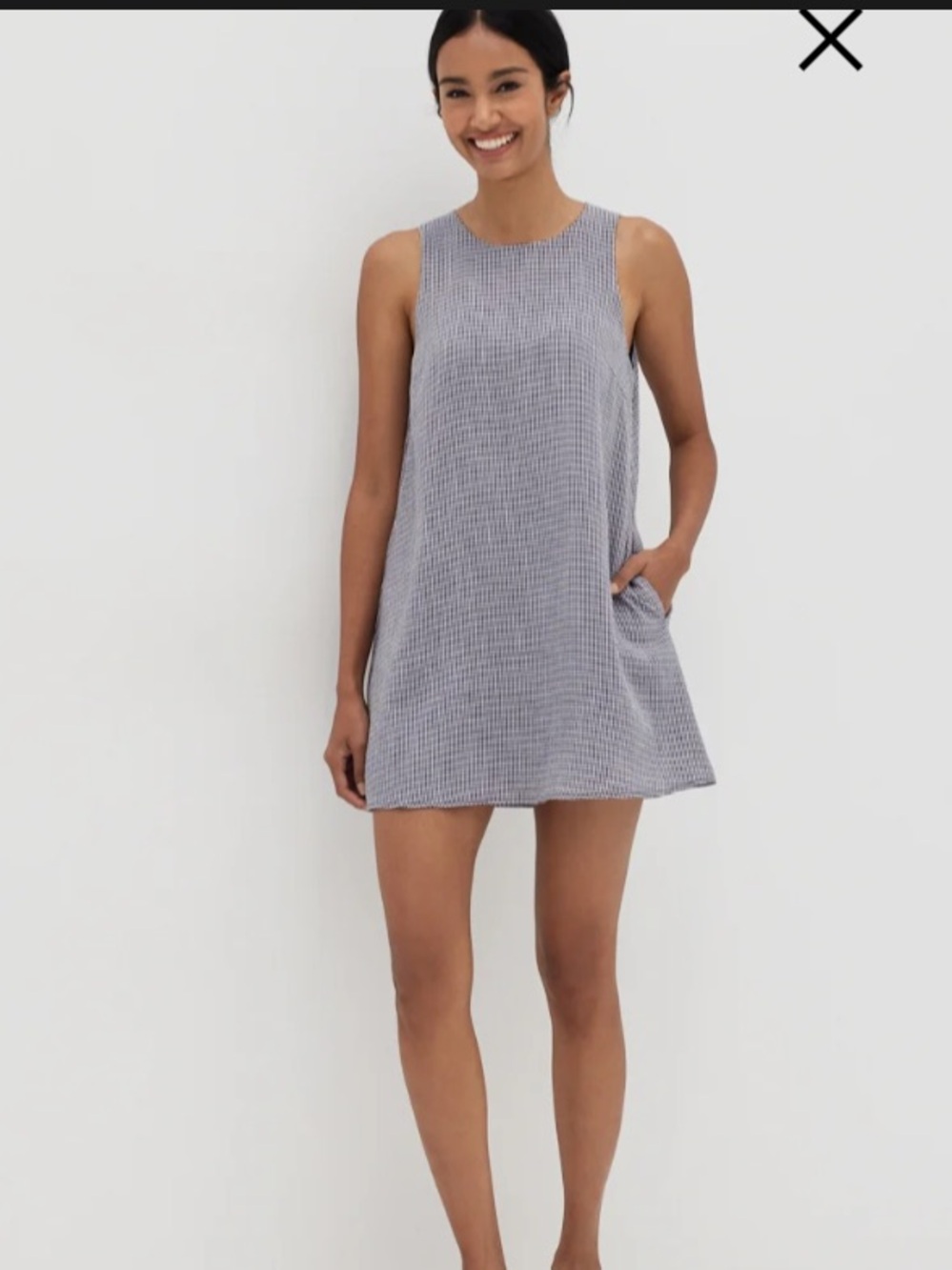 Love Bonito Israella Swing Romper in Navy Blue